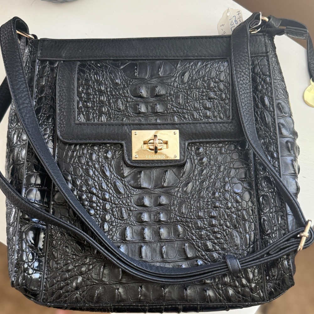 RARE Authentic BRAHMIN Black Women's Crossbody Bag